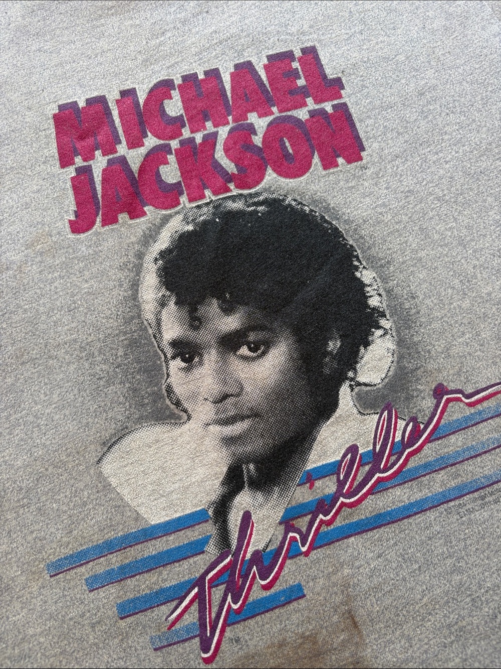 Michael Jackson vintage 1984 thriller single stitch T-shirt - Picture 2 of 9